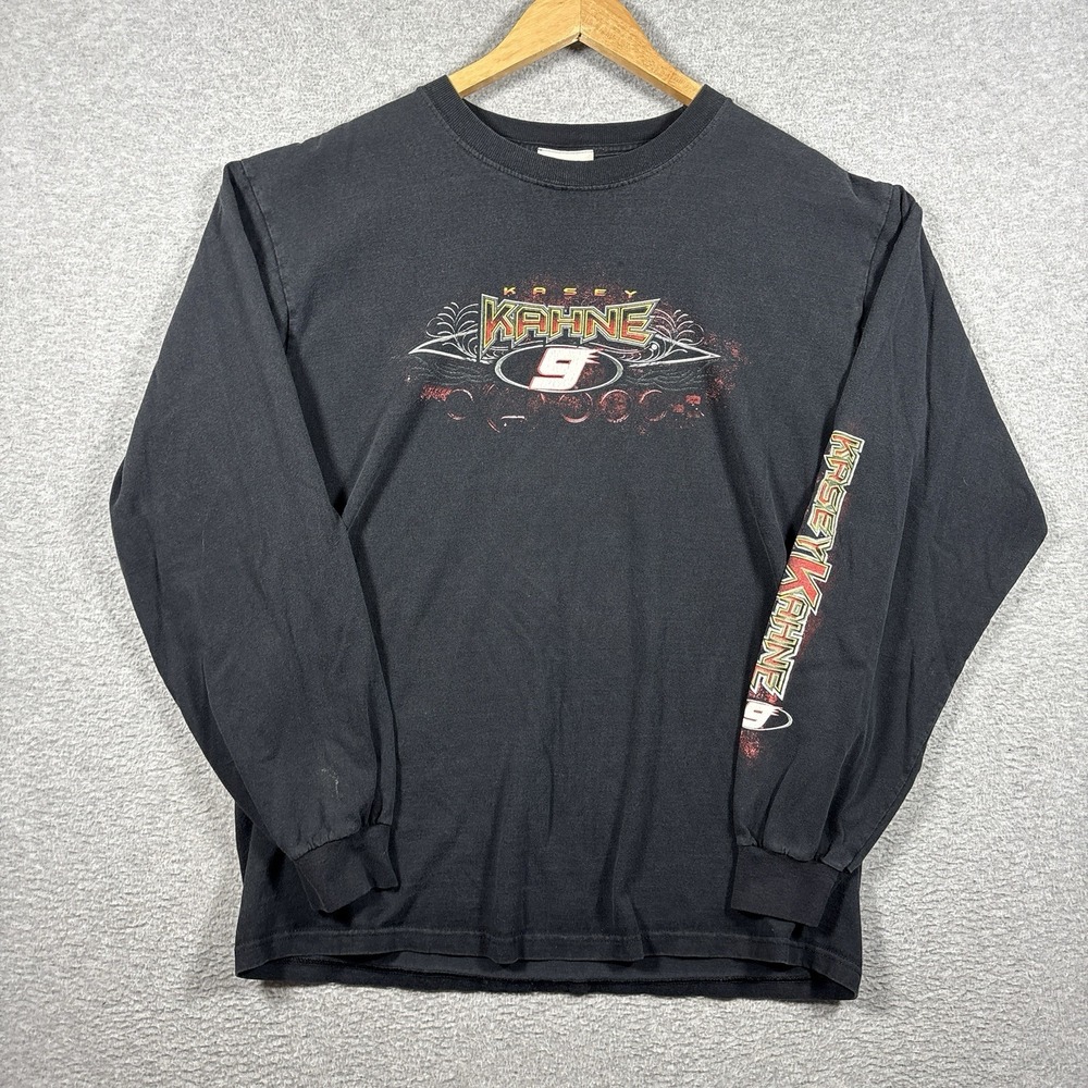 Vintage Kasey Kahne NASCAR Long Sleeve Tee Mens L Chase Authentics Racing Y2K